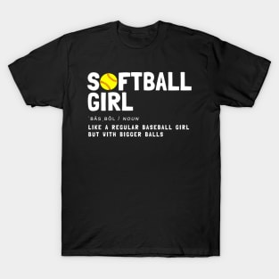 softball girl T-Shirt